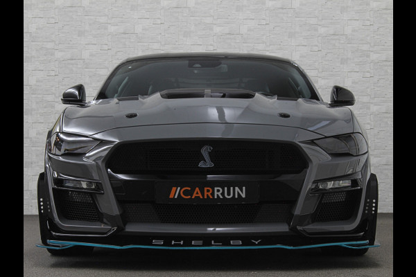 Ford Mustang V8 Shelby GT 500 Replica | 450pk | Brembo | EU Auto | ACC | Stoelventilatie | Ex BPM | Prijs incl. Bpm 53850,= | 10-traps Automaat | RVS Sportuitlaat | Fighter Jet Grey |