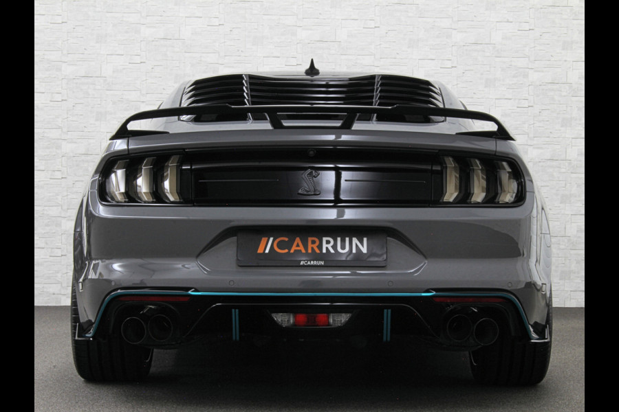 Ford Mustang V8 Shelby GT 500 Replica | 450pk | Brembo | EU Auto | ACC | Stoelventilatie | Ex BPM | Prijs incl. Bpm 53850,= | 10-traps Automaat | RVS Sportuitlaat | Fighter Jet Grey |