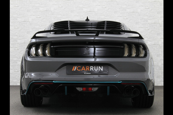 Ford Mustang V8 Shelby GT 500 Replica | 450pk | Brembo | EU Auto | ACC | Stoelventilatie | Ex BPM | Prijs incl. Bpm 53850,= | 10-traps Automaat | RVS Sportuitlaat | Fighter Jet Grey |