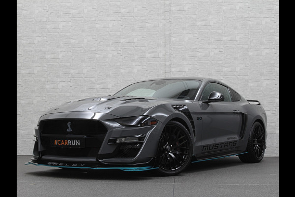 Ford Mustang V8 Shelby GT 500 Replica | 450pk | Brembo | EU Auto | ACC | Stoelventilatie | Ex BPM | Prijs incl. Bpm 53850,= | 10-traps Automaat | RVS Sportuitlaat | Fighter Jet Grey |