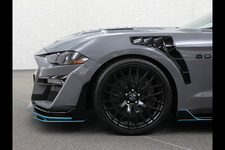 Ford Mustang V8 Shelby GT 500 Replica | 450pk | Brembo | EU Auto | ACC | Stoelventilatie | Ex BPM | Prijs incl. Bpm 53850,= | 10-traps Automaat | RVS Sportuitlaat | Fighter Jet Grey |