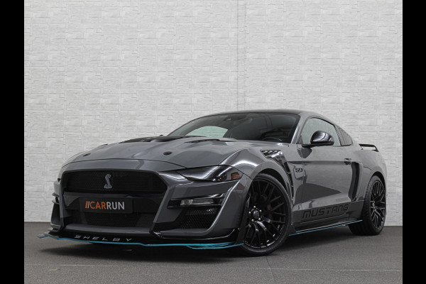 Ford Mustang V8 Shelby GT 500 Replica | 450pk | Brembo | EU Auto | ACC | Stoelventilatie | Ex BPM | Prijs incl. Bpm 53850,= | 10-traps Automaat | RVS Sportuitlaat | Fighter Jet Grey |