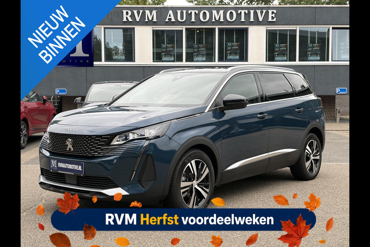 Peugeot 5008 1.2 GT HYBRID 136 7 PERSOONS| VAN:33.900,- VOOR:29.877,- UW HERFSTVOORDEEL:4.023,-| ADAPTIVE CRUISE CONTROL| 12.000KM! | STOELVERWARMING| RIJKLAARPRIJS INCL. 12 MND BOVAG GARANTIE|