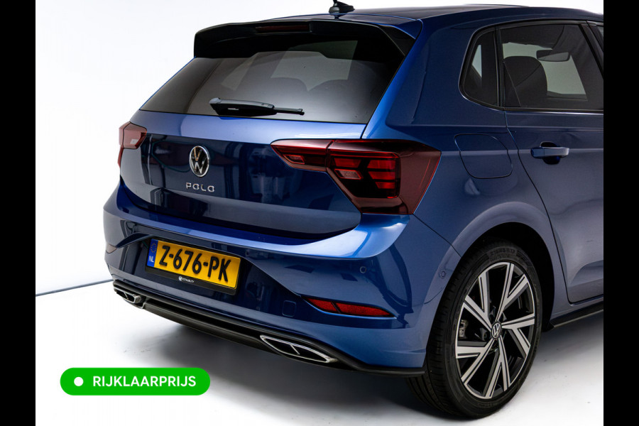 Volkswagen Polo 1.0 TSI R-Line Buss. 110 PK | Panok | Stoelverwarming | Adapt. Cruise | Travel Assist | Led | Sfeerverlichting| Automatisch inparkeren, Grootlicht assistent, Side assist, Apple Carplay/Android auto