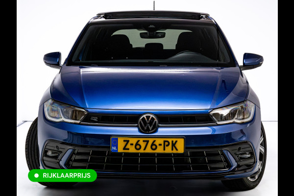 Volkswagen Polo 1.0 TSI R-Line Buss. 110 PK | Panok | Stoelverwarming | Adapt. Cruise | Travel Assist | Led | Sfeerverlichting| Automatisch inparkeren, Grootlicht assistent, Side assist, Apple Carplay/Android auto