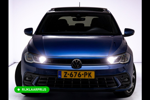 Volkswagen Polo 1.0 TSI R-Line Buss. 110 PK | Panok | Stoelverwarming | Adapt. Cruise | Travel Assist | Led | Sfeerverlichting| Automatisch inparkeren, Grootlicht assistent, Side assist, Apple Carplay/Android auto
