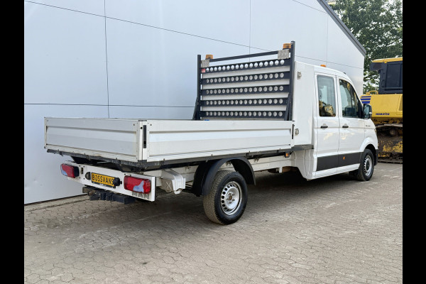 Volkswagen Crafter 3.140 2.0 TDI Automaat Open Laadbak Kist Dubbele cabine 6-persoons Airco Trekhaak Navigatie Carplay Pritische Pickup Open Box