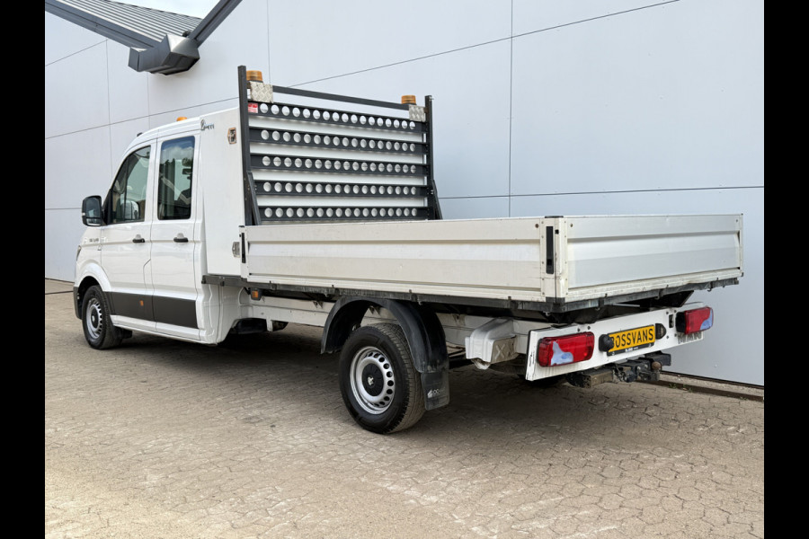 Volkswagen Crafter 3.140 2.0 TDI Automaat Open Laadbak Kist Dubbele cabine 6-persoons Airco Trekhaak Navigatie Carplay Pritische Pickup Open Box