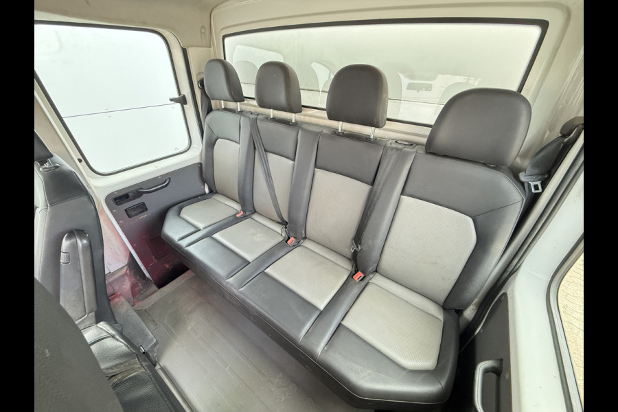 Volkswagen Crafter 3.140 2.0 TDI Automaat Open Laadbak Kist Dubbele cabine 6-persoons Airco Trekhaak Navigatie Carplay Pritische Pickup Open Box