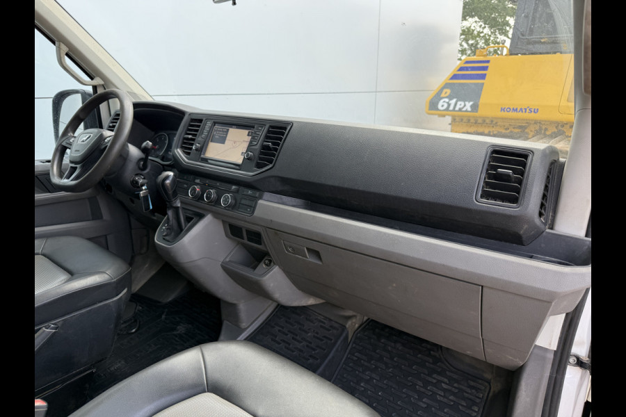 Volkswagen Crafter 3.140 2.0 TDI Automaat Open Laadbak Kist Dubbele cabine 6-persoons Airco Trekhaak Navigatie Carplay Pritische Pickup Open Box