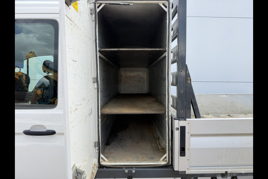 Volkswagen Crafter 3.140 2.0 TDI Automaat Open Laadbak Kist Dubbele cabine 6-persoons Airco Trekhaak Navigatie Carplay Pritische Pickup Open Box