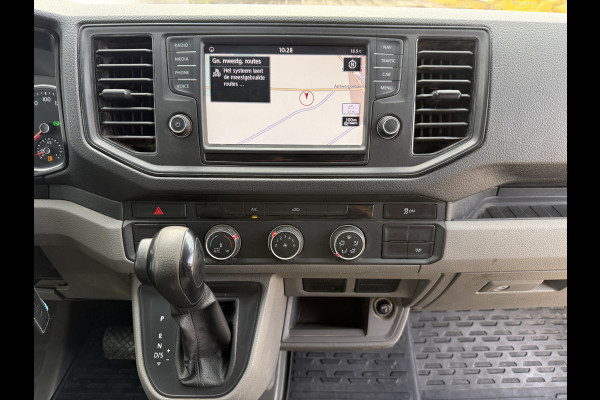 Volkswagen Crafter 3.140 2.0 TDI Automaat Open Laadbak Kist Dubbele cabine 6-persoons Airco Trekhaak Navigatie Carplay Pritische Pickup Open Box