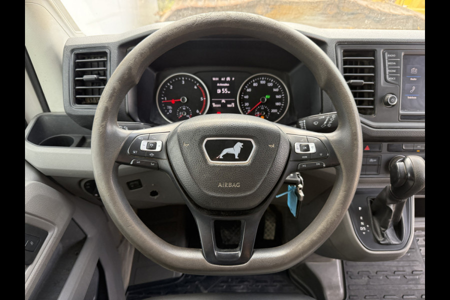 Volkswagen Crafter 3.140 2.0 TDI Automaat Open Laadbak Kist Dubbele cabine 6-persoons Airco Trekhaak Navigatie Carplay Pritische Pickup Open Box
