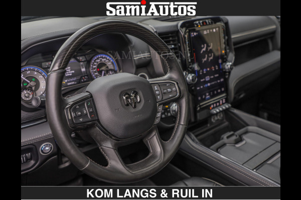 Dodge Ram BEAST | LIMITED 5.7 V8 HEMI | €69950,- excl | HUD | STRIPING | BREDE WIELEN | BLACK ON BLACK | LUCHTVERING | BOM VOL | DC | CREW CAB DUBBELE CABINE | 5 PERSOONS | GRIJSKENTEKEN |