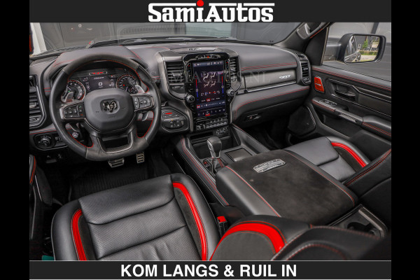 Dodge Ram TRX HELLCAT 712 PK 6.2 V8 SUPERCHARGER | BLACK EDITION | BOM VOL | GRANITE MET ZWART LEDER RODE STIKSELS | CREW CAB DUBBELE CABINE DC | 5 PERSOONS GRIJS KENTEKEN |