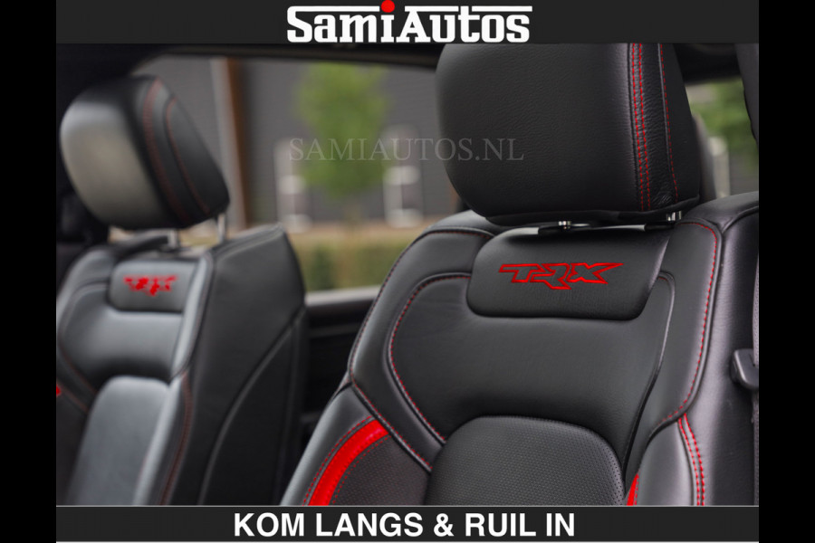 Dodge Ram TRX HELLCAT 712 PK 6.2 V8 SUPERCHARGER | BLACK EDITION | BOM VOL | GRANITE MET ZWART LEDER RODE STIKSELS | CREW CAB DUBBELE CABINE DC | 5 PERSOONS GRIJS KENTEKEN |