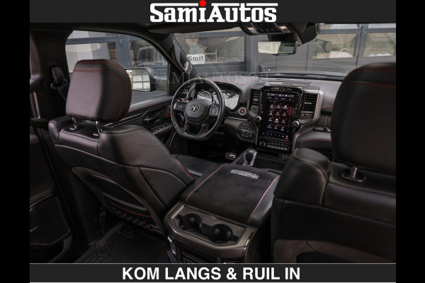 Dodge Ram TRX HELLCAT 712 PK 6.2 V8 SUPERCHARGER | BLACK EDITION | BOM VOL | GRANITE MET ZWART LEDER RODE STIKSELS | CREW CAB DUBBELE CABINE DC | 5 PERSOONS GRIJS KENTEKEN |