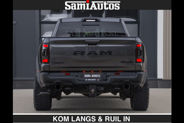 Dodge Ram TRX HELLCAT 712 PK 6.2 V8 SUPERCHARGER | BLACK EDITION | BOM VOL | GRANITE MET ZWART LEDER RODE STIKSELS | CREW CAB DUBBELE CABINE DC | 5 PERSOONS GRIJS KENTEKEN |