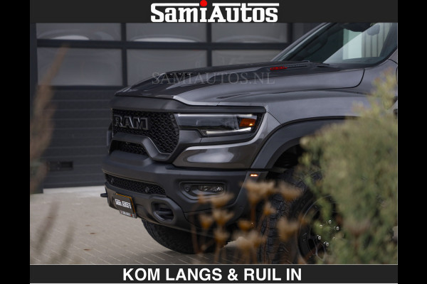 Dodge Ram TRX HELLCAT 712 PK 6.2 V8 SUPERCHARGER | BLACK EDITION | BOM VOL | GRANITE MET ZWART LEDER RODE STIKSELS | CREW CAB DUBBELE CABINE DC | 5 PERSOONS GRIJS KENTEKEN |