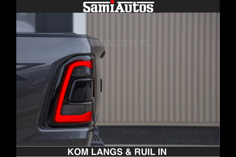 Dodge Ram TRX HELLCAT 712 PK 6.2 V8 SUPERCHARGER | BLACK EDITION | BOM VOL | GRANITE MET ZWART LEDER RODE STIKSELS | CREW CAB DUBBELE CABINE DC | 5 PERSOONS GRIJS KENTEKEN |