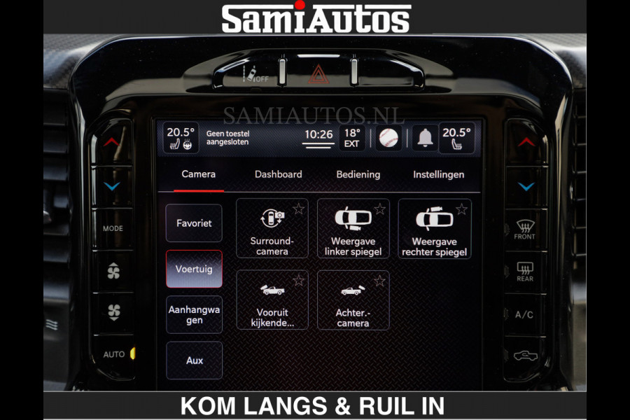 Dodge Ram TRX HELLCAT 712 PK 6.2 V8 SUPERCHARGER | BLACK EDITION | BOM VOL | GRANITE MET ZWART LEDER RODE STIKSELS | CREW CAB DUBBELE CABINE DC | 5 PERSOONS GRIJS KENTEKEN |