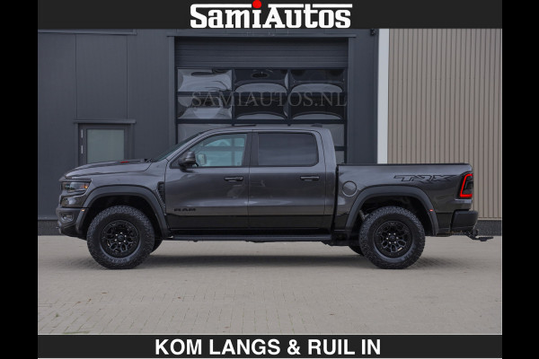 Dodge Ram TRX HELLCAT 712 PK 6.2 V8 SUPERCHARGER | BLACK EDITION | BOM VOL | GRANITE MET ZWART LEDER RODE STIKSELS | CREW CAB DUBBELE CABINE DC | 5 PERSOONS GRIJS KENTEKEN |