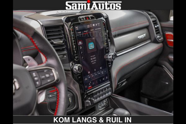 Dodge Ram TRX HELLCAT 712 PK 6.2 V8 SUPERCHARGER | BLACK EDITION | BOM VOL | GRANITE MET ZWART LEDER RODE STIKSELS | CREW CAB DUBBELE CABINE DC | 5 PERSOONS GRIJS KENTEKEN |