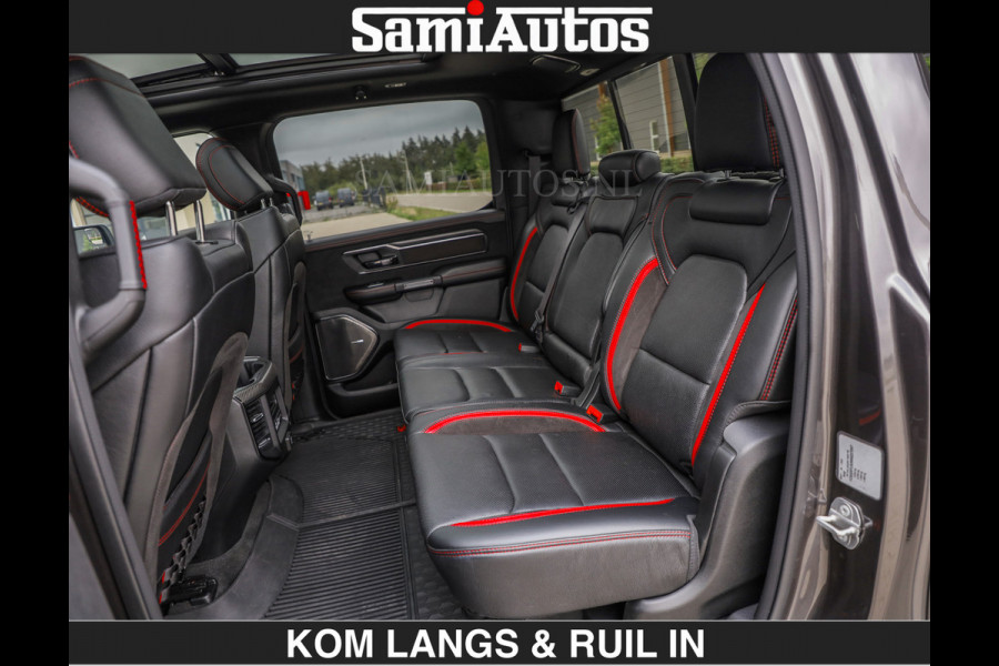 Dodge Ram TRX HELLCAT 712 PK 6.2 V8 SUPERCHARGER | BLACK EDITION | BOM VOL | GRANITE MET ZWART LEDER RODE STIKSELS | CREW CAB DUBBELE CABINE DC | 5 PERSOONS GRIJS KENTEKEN |