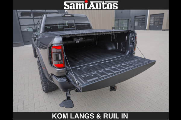 Dodge Ram TRX HELLCAT 712 PK 6.2 V8 SUPERCHARGER | BLACK EDITION | BOM VOL | GRANITE MET ZWART LEDER RODE STIKSELS | CREW CAB DUBBELE CABINE DC | 5 PERSOONS GRIJS KENTEKEN |