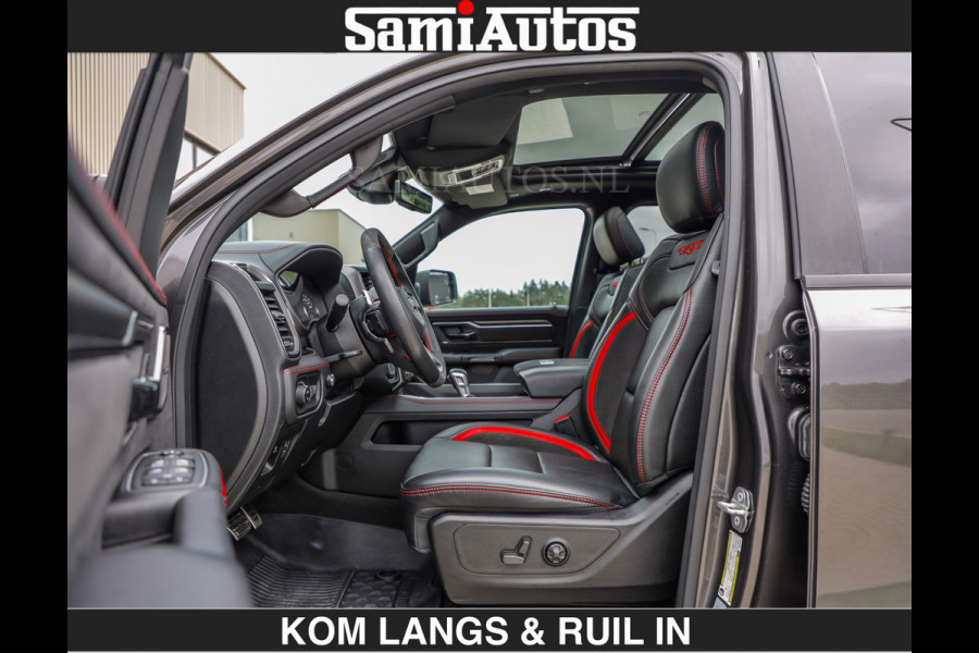 Dodge Ram TRX HELLCAT 712 PK 6.2 V8 SUPERCHARGER | BLACK EDITION | BOM VOL | GRANITE MET ZWART LEDER RODE STIKSELS | CREW CAB DUBBELE CABINE DC | 5 PERSOONS GRIJS KENTEKEN |