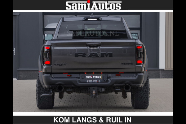 Dodge Ram TRX HELLCAT 712 PK 6.2 V8 SUPERCHARGER | BLACK EDITION | BOM VOL | GRANITE MET ZWART LEDER RODE STIKSELS | CREW CAB DUBBELE CABINE DC | 5 PERSOONS GRIJS KENTEKEN |