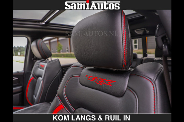 Dodge Ram TRX HELLCAT 712 PK 6.2 V8 SUPERCHARGER | BLACK EDITION | BOM VOL | GRANITE MET ZWART LEDER RODE STIKSELS | CREW CAB DUBBELE CABINE DC | 5 PERSOONS GRIJS KENTEKEN |