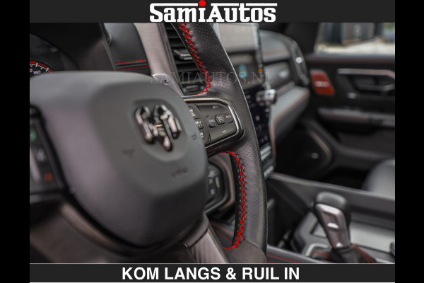 Dodge Ram TRX HELLCAT 712 PK 6.2 V8 SUPERCHARGER | BLACK EDITION | BOM VOL | GRANITE MET ZWART LEDER RODE STIKSELS | CREW CAB DUBBELE CABINE DC | 5 PERSOONS GRIJS KENTEKEN |