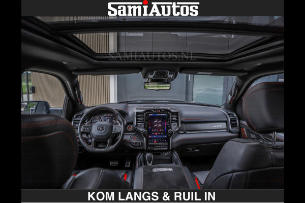 Dodge Ram TRX HELLCAT 712 PK 6.2 V8 SUPERCHARGER | BLACK EDITION | BOM VOL | GRANITE MET ZWART LEDER RODE STIKSELS | CREW CAB DUBBELE CABINE DC | 5 PERSOONS GRIJS KENTEKEN |