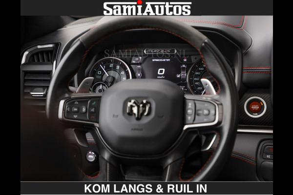 Dodge Ram TRX HELLCAT 712 PK 6.2 V8 SUPERCHARGER | BLACK EDITION | BOM VOL | GRANITE MET ZWART LEDER RODE STIKSELS | CREW CAB DUBBELE CABINE DC | 5 PERSOONS GRIJS KENTEKEN |
