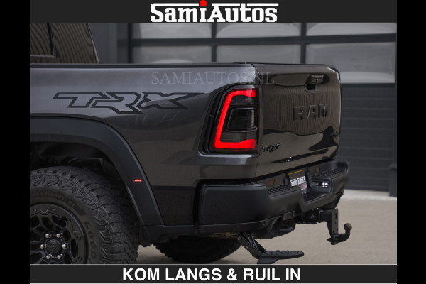 Dodge Ram TRX HELLCAT 712 PK 6.2 V8 SUPERCHARGER | BLACK EDITION | BOM VOL | GRANITE MET ZWART LEDER RODE STIKSELS | CREW CAB DUBBELE CABINE DC | 5 PERSOONS GRIJS KENTEKEN |