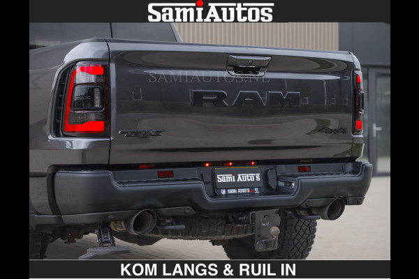 Dodge Ram TRX HELLCAT 712 PK 6.2 V8 SUPERCHARGER | BLACK EDITION | BOM VOL | GRANITE MET ZWART LEDER RODE STIKSELS | CREW CAB DUBBELE CABINE DC | 5 PERSOONS GRIJS KENTEKEN |
