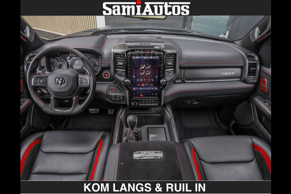 Dodge Ram TRX HELLCAT 712 PK 6.2 V8 SUPERCHARGER | BLACK EDITION | BOM VOL | GRANITE MET ZWART LEDER RODE STIKSELS | CREW CAB DUBBELE CABINE DC | 5 PERSOONS GRIJS KENTEKEN |