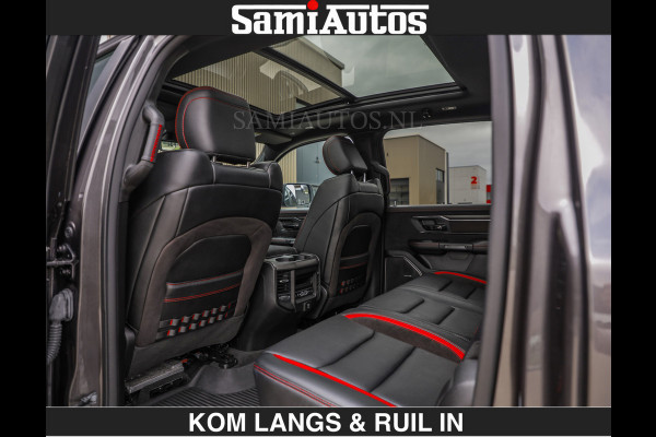 Dodge Ram TRX HELLCAT 712 PK 6.2 V8 SUPERCHARGER | BLACK EDITION | BOM VOL | GRANITE MET ZWART LEDER RODE STIKSELS | CREW CAB DUBBELE CABINE DC | 5 PERSOONS GRIJS KENTEKEN |