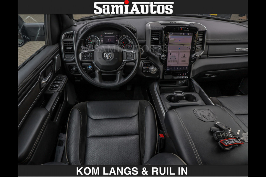 Dodge Ram BLACK OPS | 5.7 V8 HEMI | WIDEBODY HULK | OPEN UITLAAT KLEP | ZEER DIK | DUBBELE CABINE | DC | 5 PERSOONS | GRIJS KENETEKEN | EXTRA BREDE WIELEN IN HET BRONS | MEGA DIK | 3500KG TREKVERMOGEN |