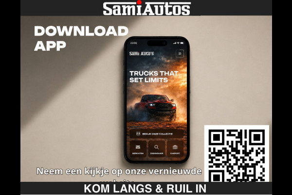 Dodge Ram BEAST | LIMITED 5.7 V8 HEMI | €69950,- excl | HUD | STRIPING | BREDE WIELEN | BLACK ON BLACK | LUCHTVERING | BOM VOL | DC | CREW CAB DUBBELE CABINE | 5 PERSOONS | GRIJSKENTEKEN |
