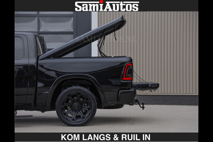 Dodge Ram BEAST | LIMITED 5.7 V8 HEMI | €69950,- excl | HUD | STRIPING | BREDE WIELEN | BLACK ON BLACK | LUCHTVERING | BOM VOL | DC | CREW CAB DUBBELE CABINE | 5 PERSOONS | GRIJSKENTEKEN |
