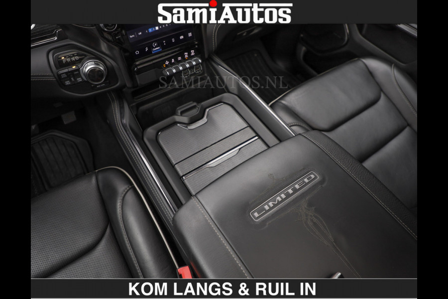 Dodge Ram BEAST | LIMITED 5.7 V8 HEMI | €69950,- excl | HUD | STRIPING | BREDE WIELEN | BLACK ON BLACK | LUCHTVERING | BOM VOL | DC | CREW CAB DUBBELE CABINE | 5 PERSOONS | GRIJSKENTEKEN |