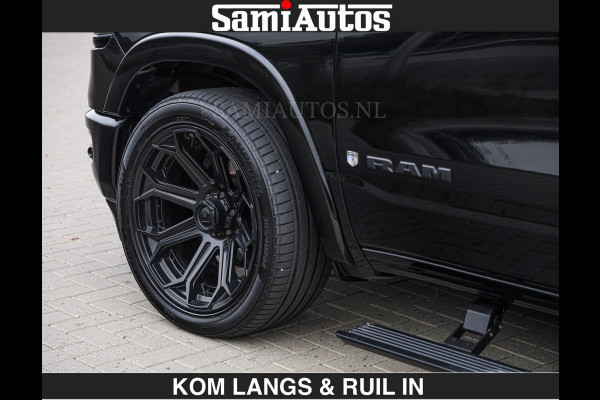 Dodge Ram BEAST | LIMITED 5.7 V8 HEMI | €69950,- excl | HUD | STRIPING | BREDE WIELEN | BLACK ON BLACK | LUCHTVERING | BOM VOL | DC | CREW CAB DUBBELE CABINE | 5 PERSOONS | GRIJSKENTEKEN |