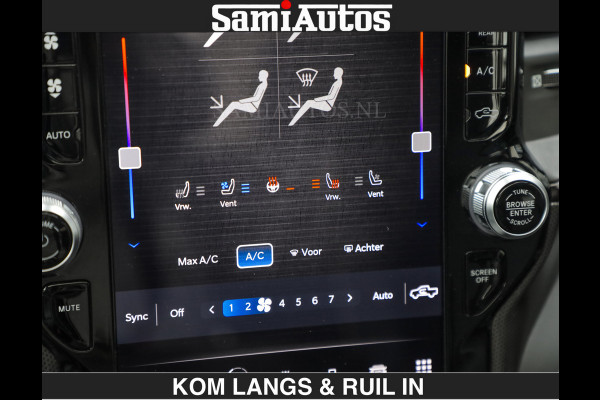 Dodge Ram BEAST | LIMITED 5.7 V8 HEMI | €69950,- excl | HUD | STRIPING | BREDE WIELEN | BLACK ON BLACK | LUCHTVERING | BOM VOL | DC | CREW CAB DUBBELE CABINE | 5 PERSOONS | GRIJSKENTEKEN |