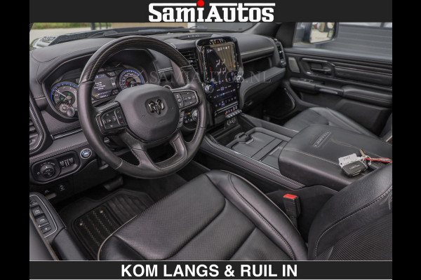 Dodge Ram BEAST | LIMITED 5.7 V8 HEMI | €69950,- excl | HUD | STRIPING | BREDE WIELEN | BLACK ON BLACK | LUCHTVERING | BOM VOL | DC | CREW CAB DUBBELE CABINE | 5 PERSOONS | GRIJSKENTEKEN |