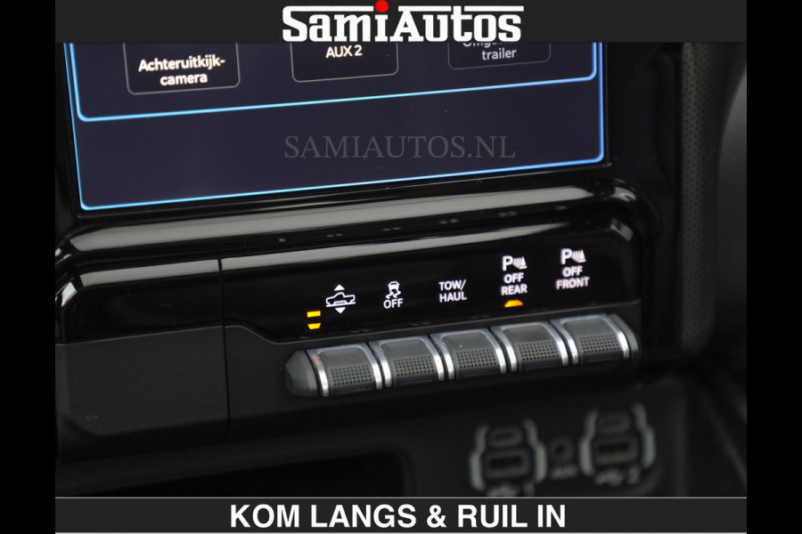 Dodge Ram BEAST | LIMITED 5.7 V8 HEMI | €69950,- excl | HUD | STRIPING | BREDE WIELEN | BLACK ON BLACK | LUCHTVERING | BOM VOL | DC | CREW CAB DUBBELE CABINE | 5 PERSOONS | GRIJSKENTEKEN |