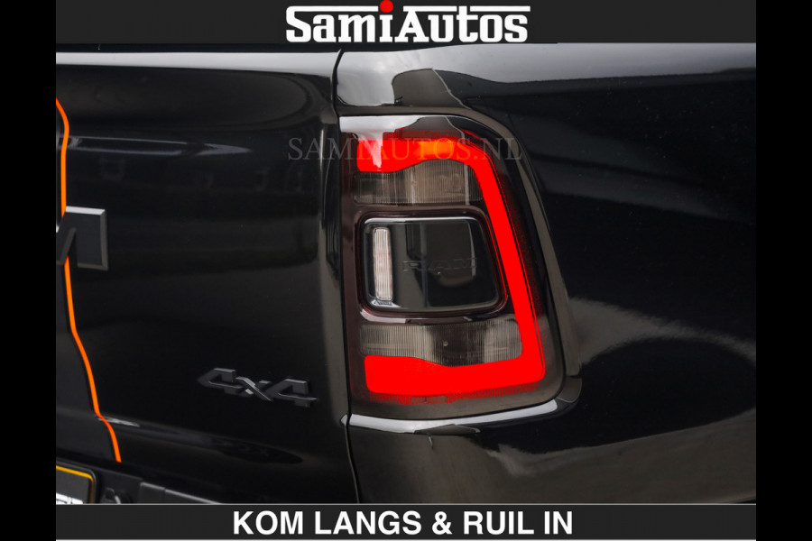 Dodge Ram BEAST | LIMITED 5.7 V8 HEMI | €69950,- excl | HUD | STRIPING | BREDE WIELEN | BLACK ON BLACK | LUCHTVERING | BOM VOL | DC | CREW CAB DUBBELE CABINE | 5 PERSOONS | GRIJSKENTEKEN |