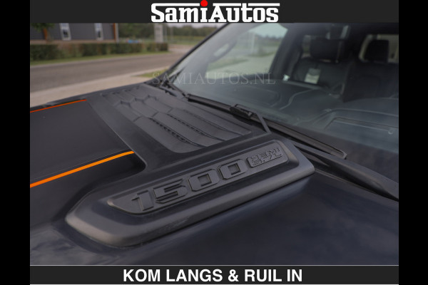 Dodge Ram BEAST | LIMITED 5.7 V8 HEMI | €69950,- excl | HUD | STRIPING | BREDE WIELEN | BLACK ON BLACK | LUCHTVERING | BOM VOL | DC | CREW CAB DUBBELE CABINE | 5 PERSOONS | GRIJSKENTEKEN |