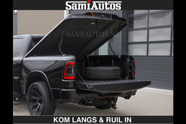 Dodge Ram BEAST | LIMITED 5.7 V8 HEMI | €69950,- excl | HUD | STRIPING | BREDE WIELEN | BLACK ON BLACK | LUCHTVERING | BOM VOL | DC | CREW CAB DUBBELE CABINE | 5 PERSOONS | GRIJSKENTEKEN |